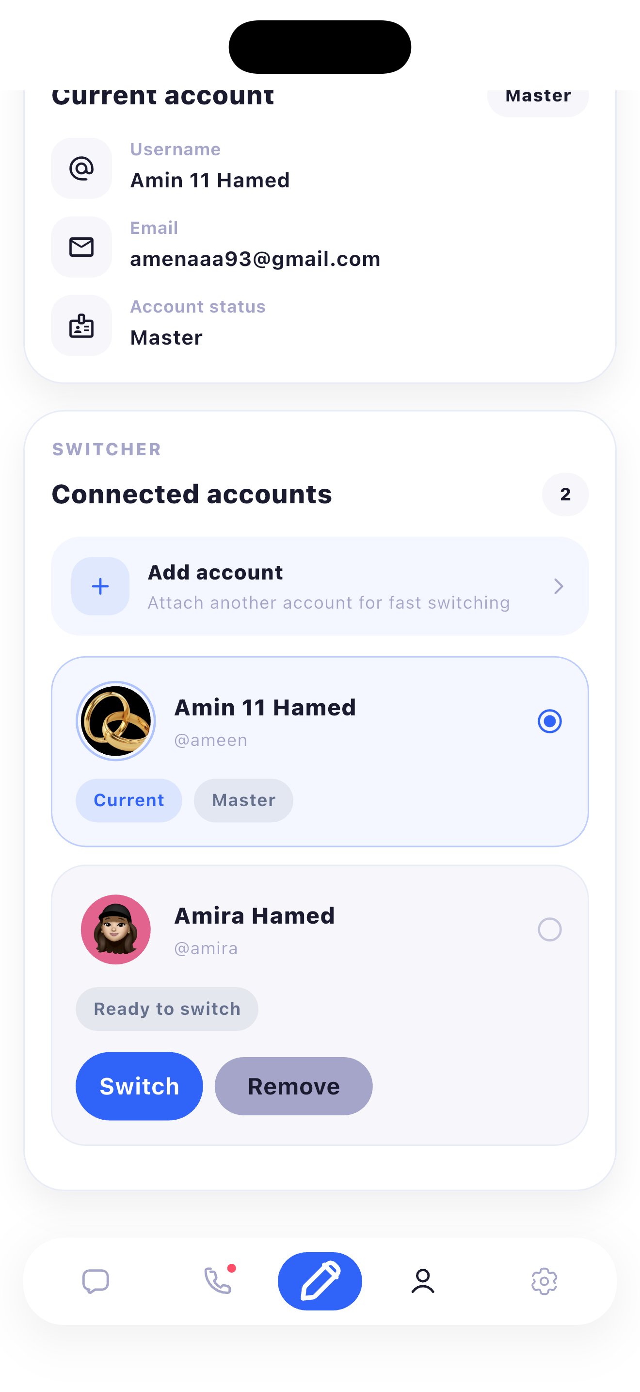 Sngine Messanger – Flutter Social Networking App (Android & iOS) mobile preview